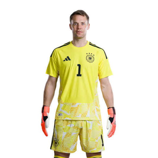 Trikot der deutschen Fußballnationalmannschaft 2026 für die Weltmeisterschaft (Spielerversion/Spielversion) – Torhüter: Nr. 1 Manuel NEUER, Nr. 12 Oliver Baumann, Nr. 21 Alexander NÜBEL