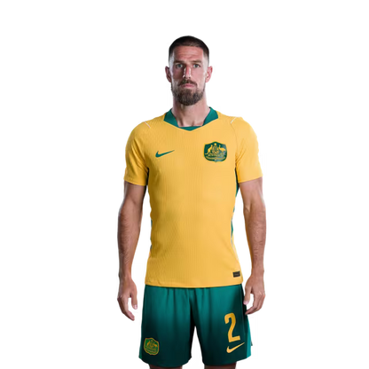 Australia National Soccer Team 2026 FIFA World Cup Jerseys (Player Version and Match Version) – Defenders: #2 Milos DEGENEK,#3 Alessandro CIRCATI, #4 Jacob ITALIANO
