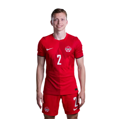 Canada National Soccer Team 2026 FIFA World Cup Jerseys (Player Version and Match Version) – Defenders: #2 Alistair JOHNSTON, #3 Alfie JONES, #4 Luc DE FOUGEROLLES