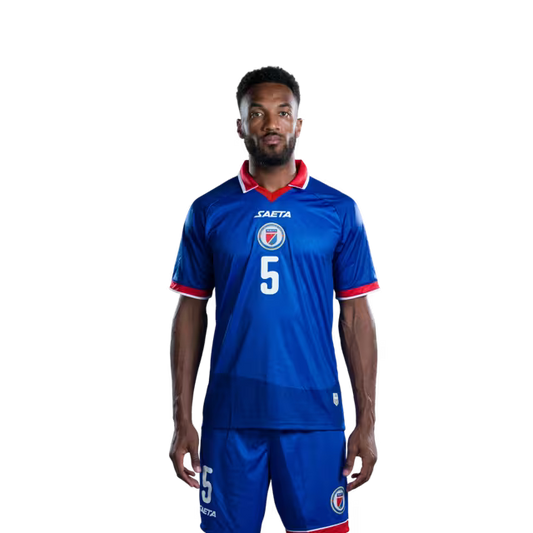 Mayo foutbòl koup di mond Ayiti 2026 vèsyon jwè vèsyon match - Defansè No.5 Hannes DELCROIX, No.8 Martin EXPERIENCE, No.13 Markhus LACROIX