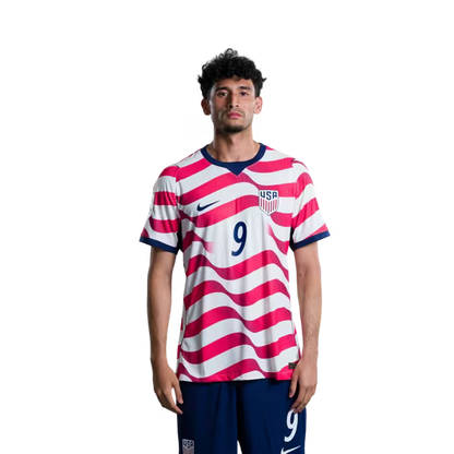 United States National Soccer Team 2026 FIFA World Cup Jersey (Player Version and Match Version) – Forwards: No. 9 Ricardo PEPI, No. 10 Christian PULISIC,No. 11 Brenden AARONSON