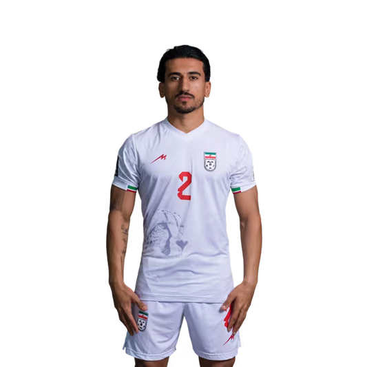 جام جهانی فوتبال ایران 2026 نسخه بازیکن نسخه مسابقه - مدافع شماره 2 صالح حردانی شماره 3 احسان حاجی صفی شماره 4 شجاع خلیل زاده