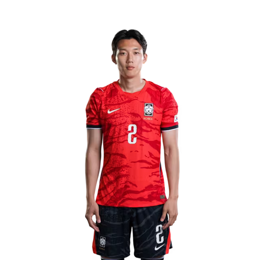 2026 월드컵 대한민국 축구 선수 유니폼 (경기용) - 수비수 2번 이한범, 4번 김민재, 5번 김태현