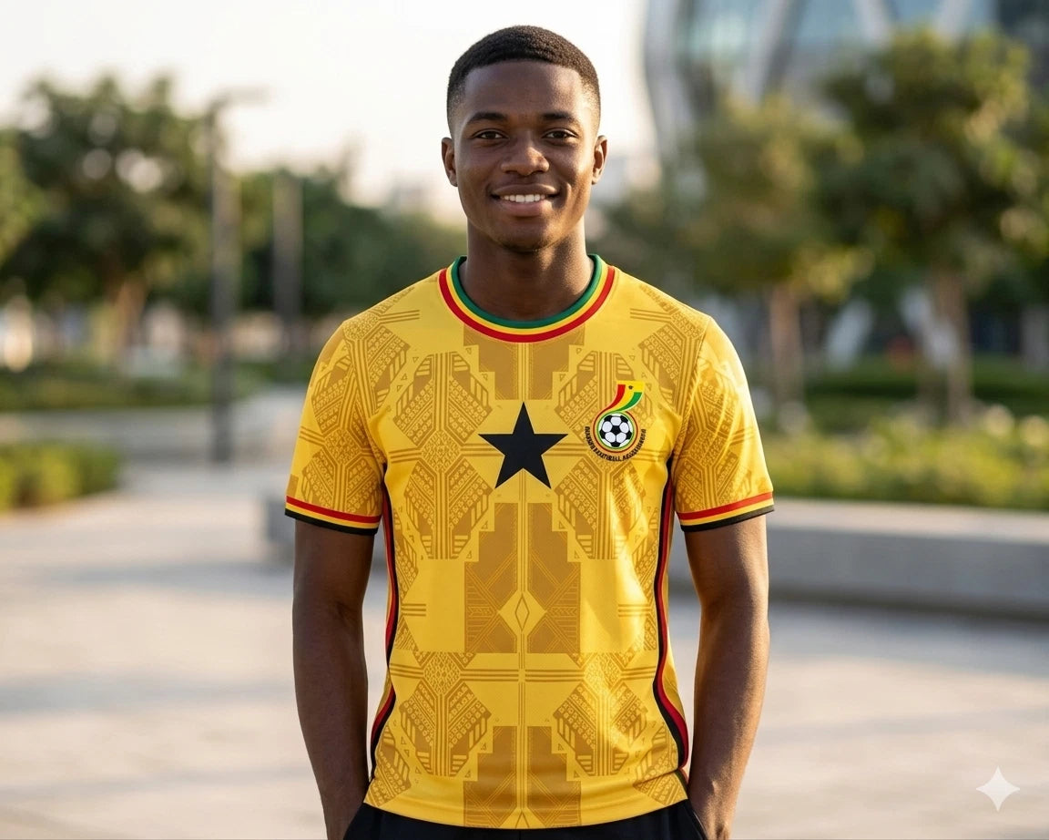 2026 World Cup Ghana Soccer Jersey Player Version  Match Version