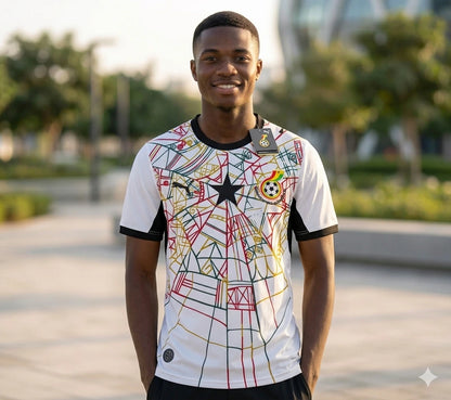 2026 World Cup Ghana Soccer Jersey Player Version  Match Version